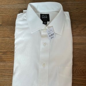 Jos. A. Banks Tailored Fit Size 16 White Button Down